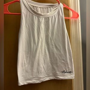 Alphalete white tank size small